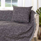 Διακοσμητική Μαξιλαροθήκη Charisma Cotton Dots / 57x57 / Anthracite